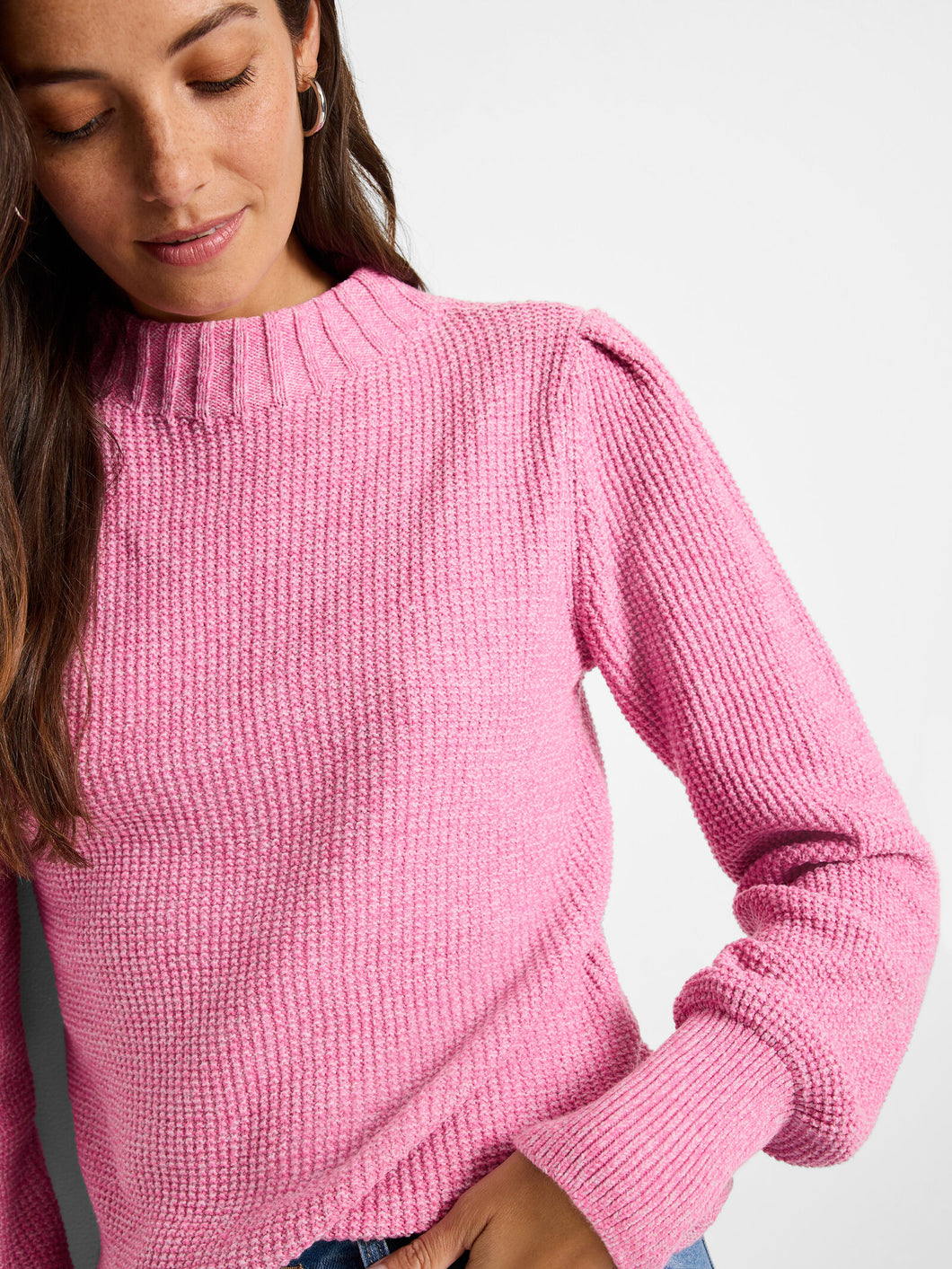 Nic+Zoe Petite Waffle Stitch Sweater